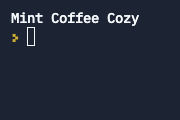 Mint Coffee Cozy in Python Console