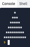 Weihnachtsbaum in Python